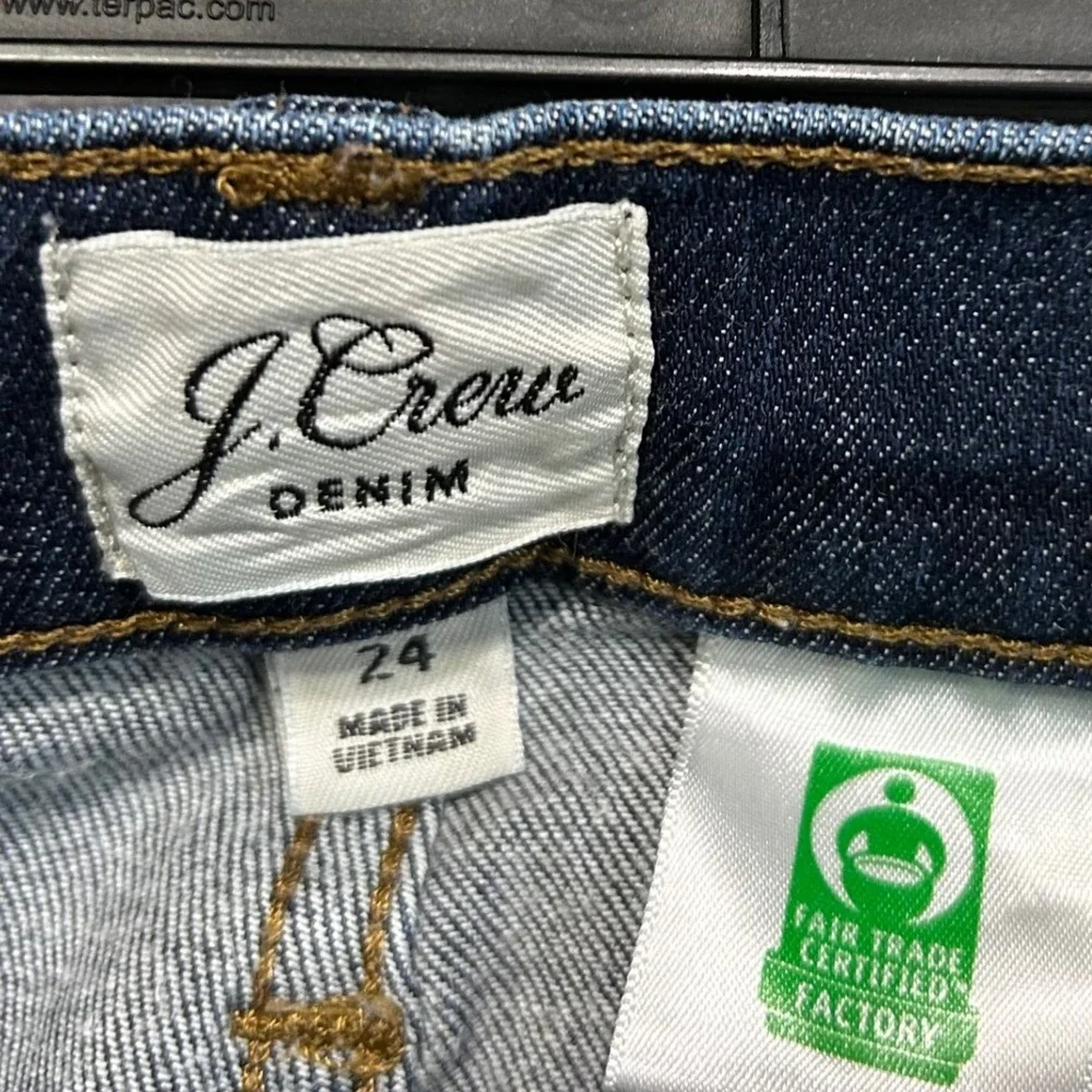 J Crew Jeans Womens Size 24 Dark Wash 9 inch Vintage‎ Straight Ankle stright leg